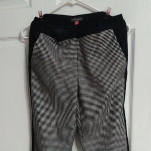 Vince Camuto Monochrome Houndstooth Trousers